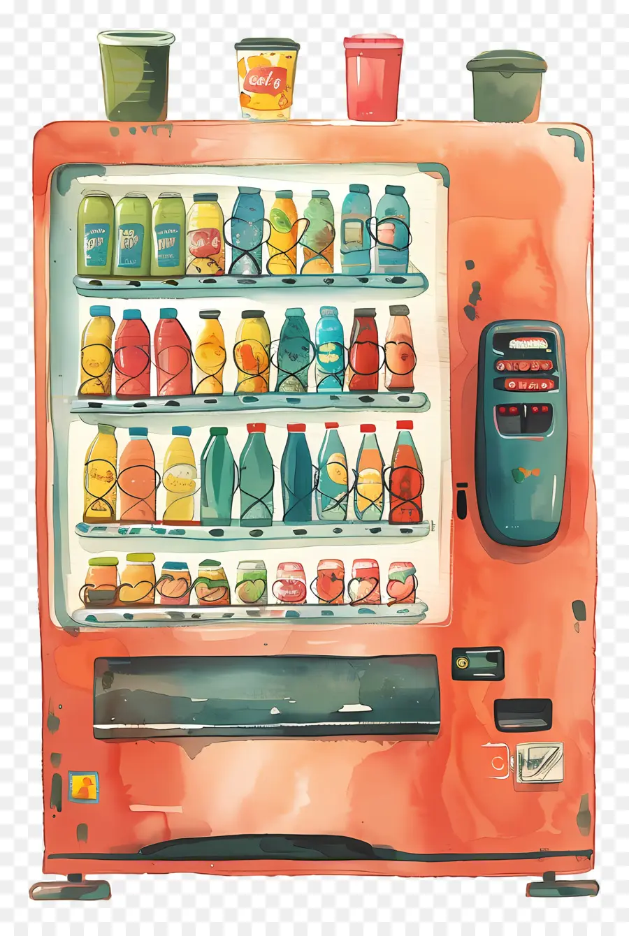 Торговый автомат，продуктами питания PNG