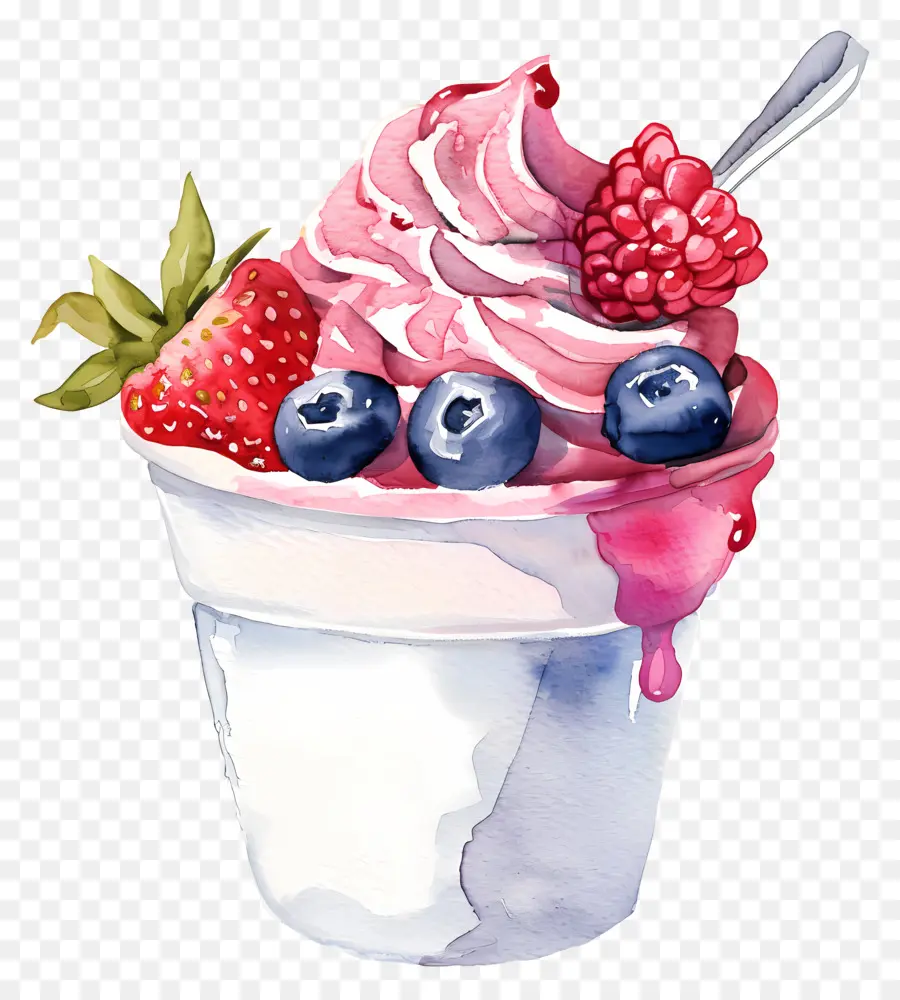 Yogurt，Berries PNG