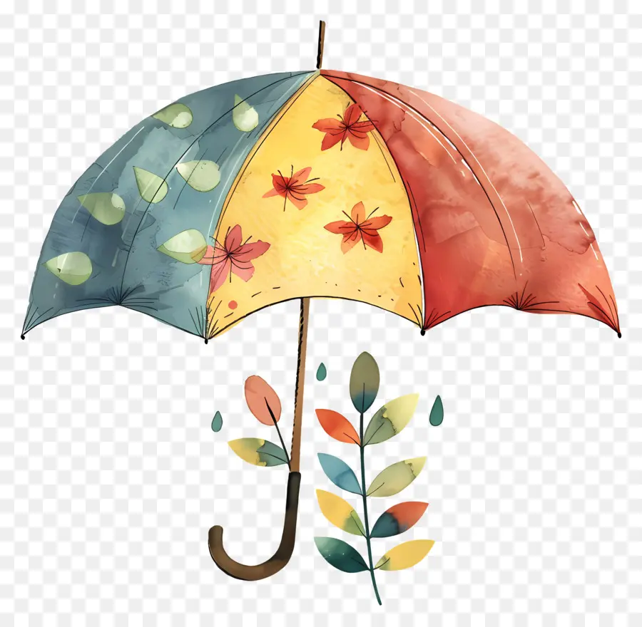 Зонтик，красочный зонтик PNG
