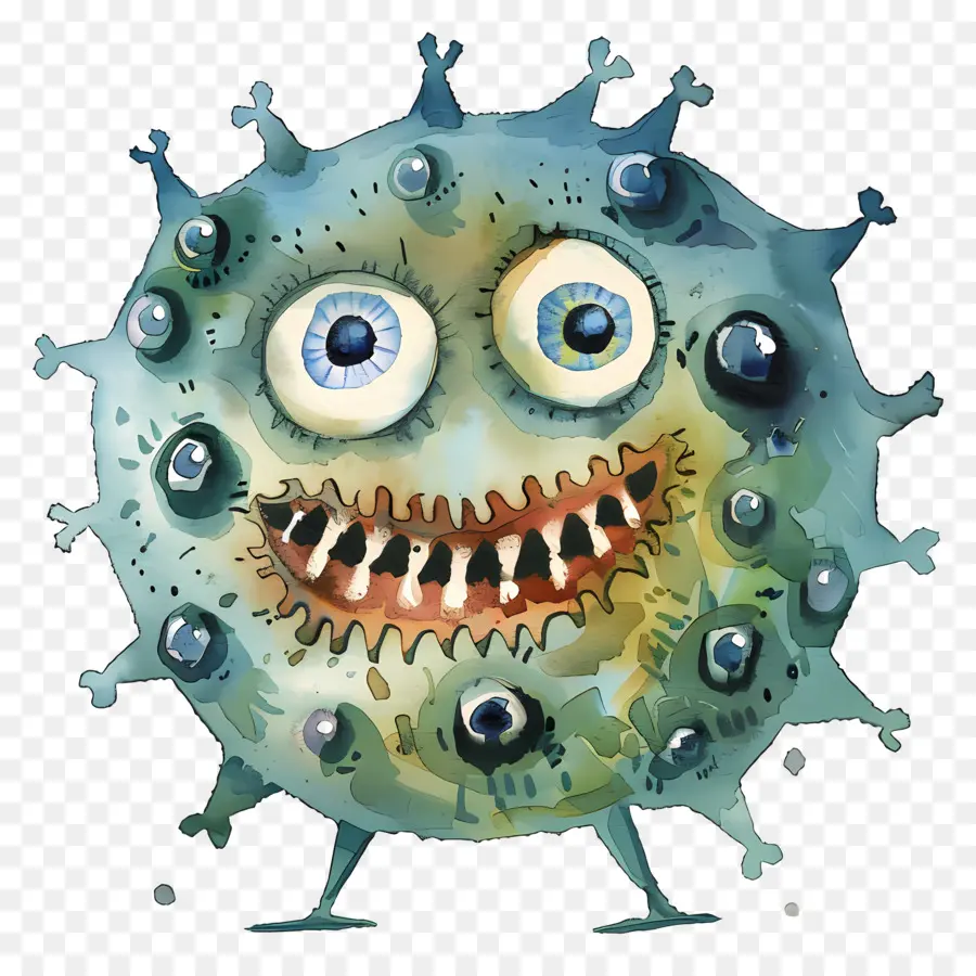Вирус，мультипликационный вирус PNG
