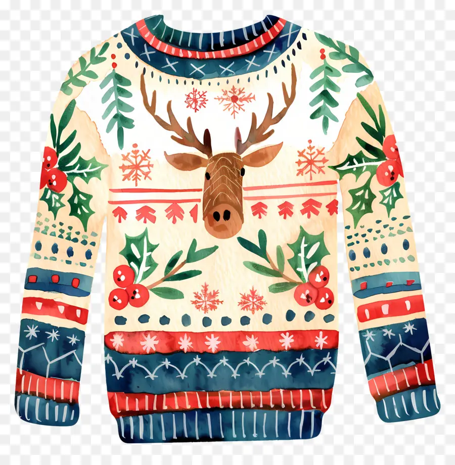 уродливые Рождество свитер，Рождественский свитер PNG