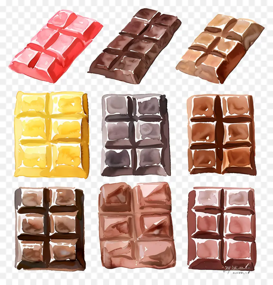 шоколадный батончик，шоколадные плитки PNG