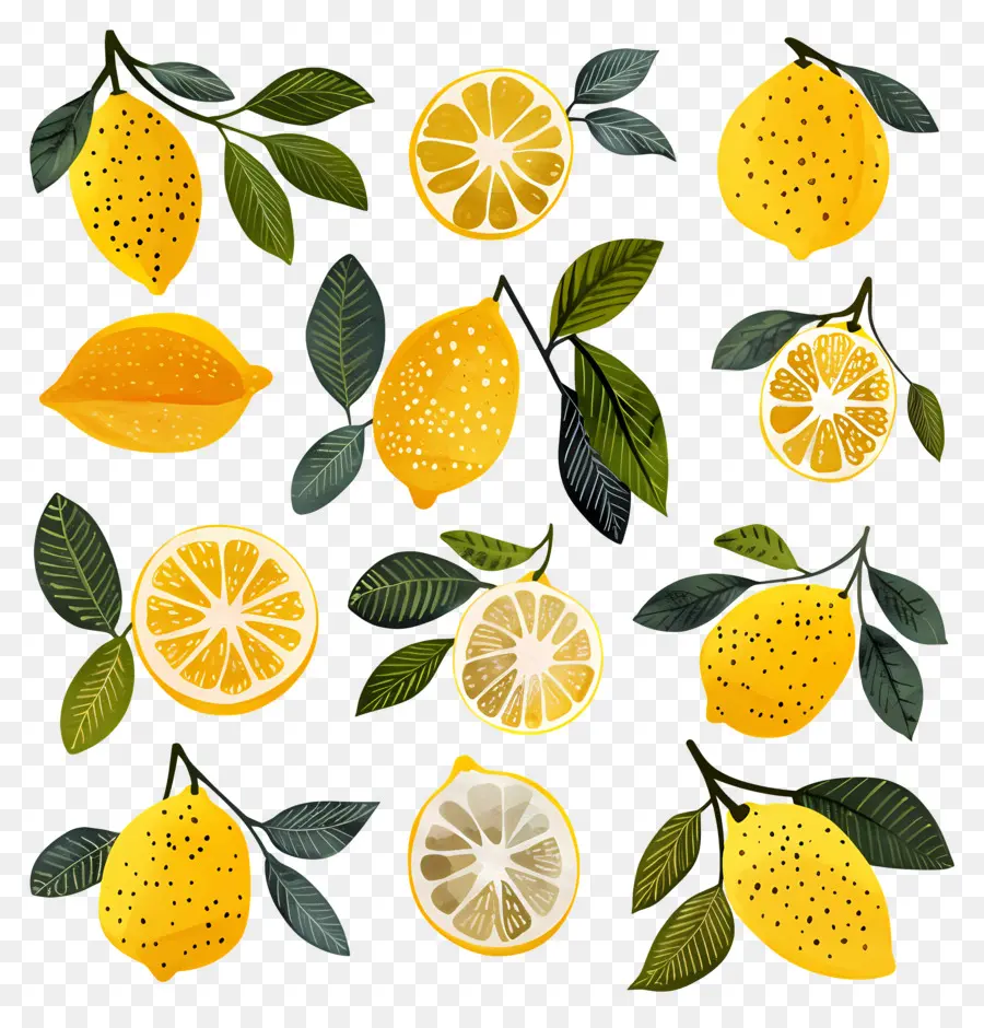 Лимон，ломтики лимона PNG