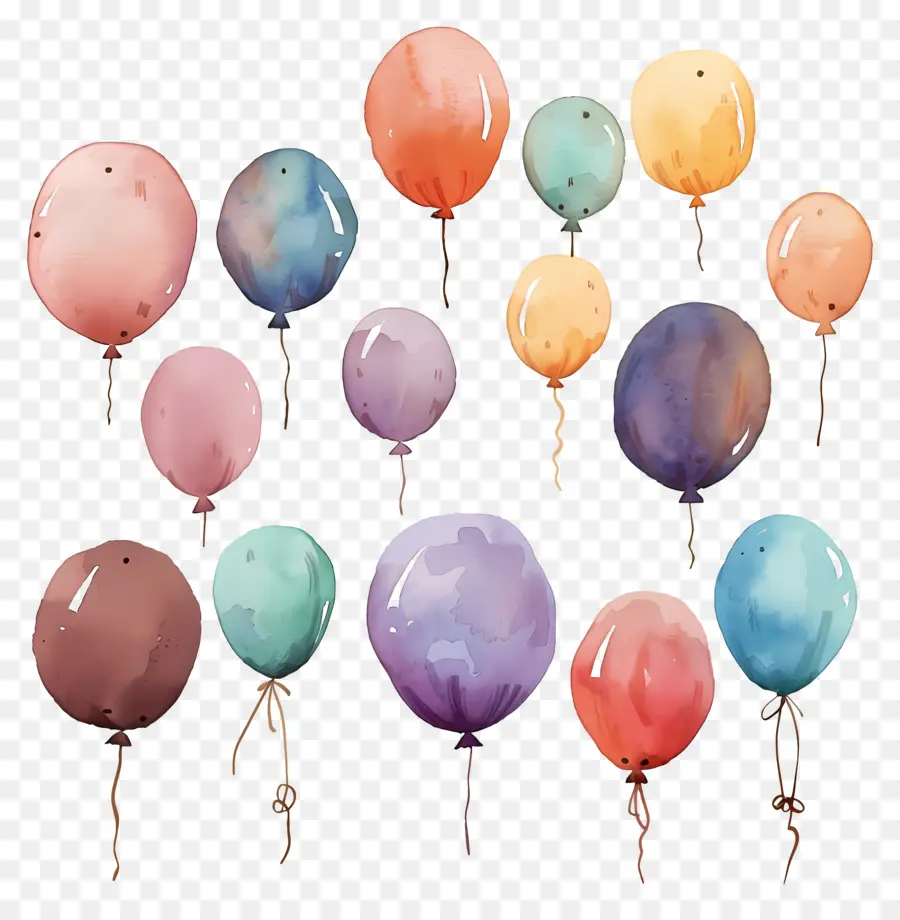 Воздушный шар，красочные воздушные шары PNG
