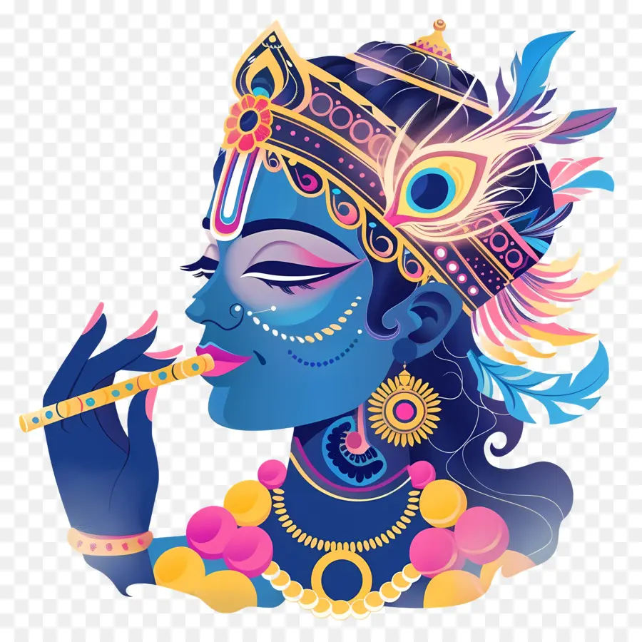 Кришна Джанмаштами ，Синяя богиня PNG