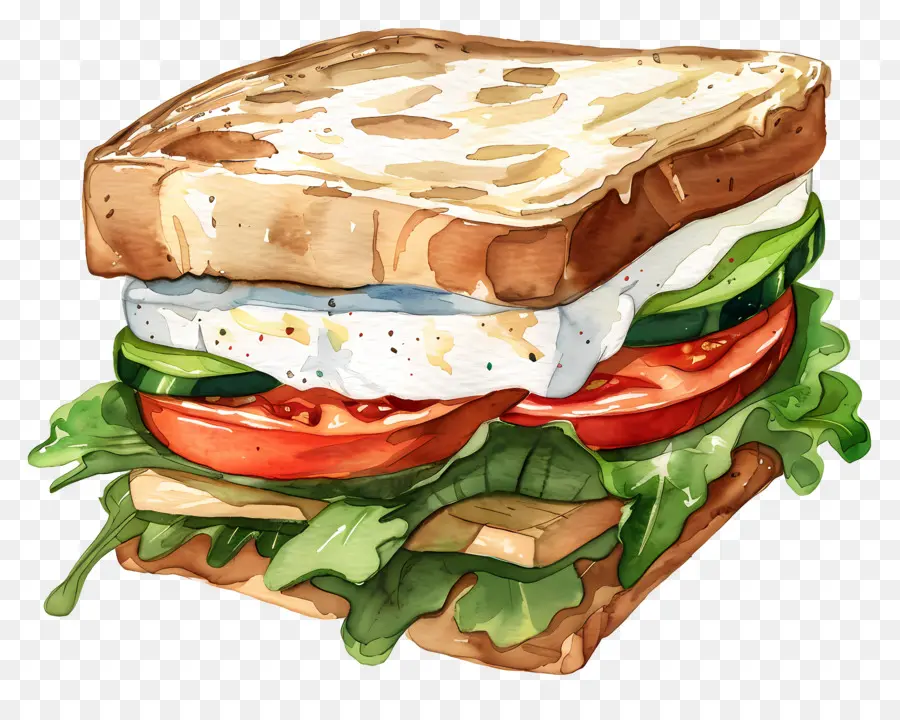 Сэндвич，Сэндвич с яичным салатом PNG