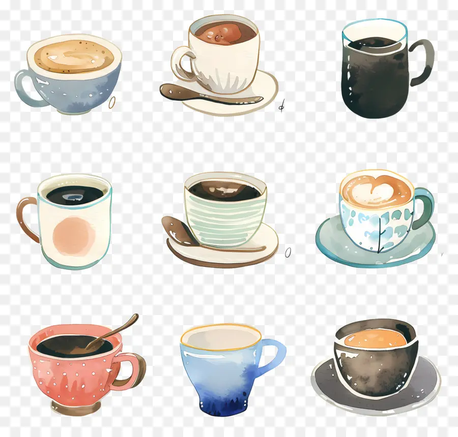 Чашка кофе ，Кофейные Чашки PNG