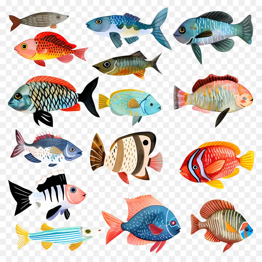 Рыбы，Тропические рыбы PNG