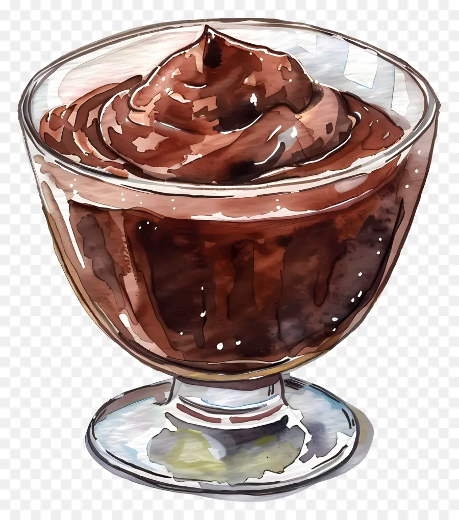 Шоколадный пудинг，Темный шоколад PNG