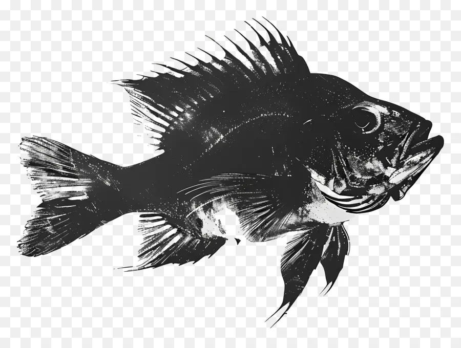 Рыба  силуэт，Рыбы PNG