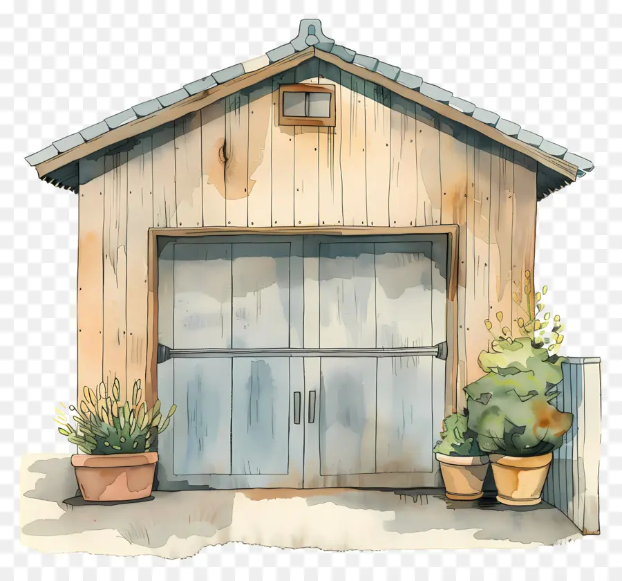 Склад，деревянный гараж PNG