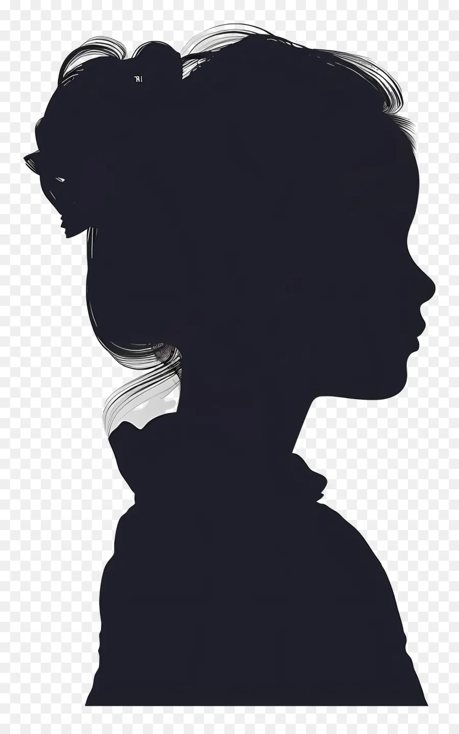 Детский силуэт，Женщина PNG