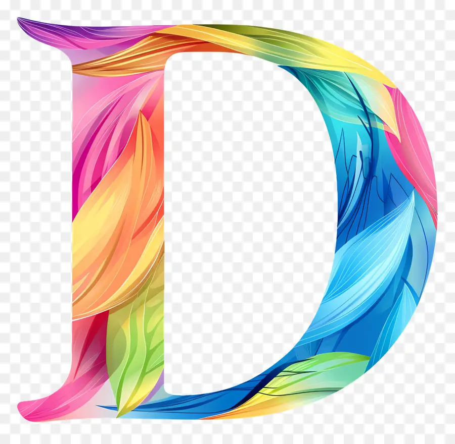 Letter D，Перо  искусство PNG