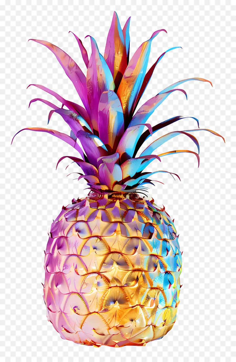 Pineapple，Яркий ананас PNG