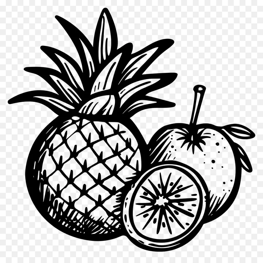 лето，Pineapple PNG