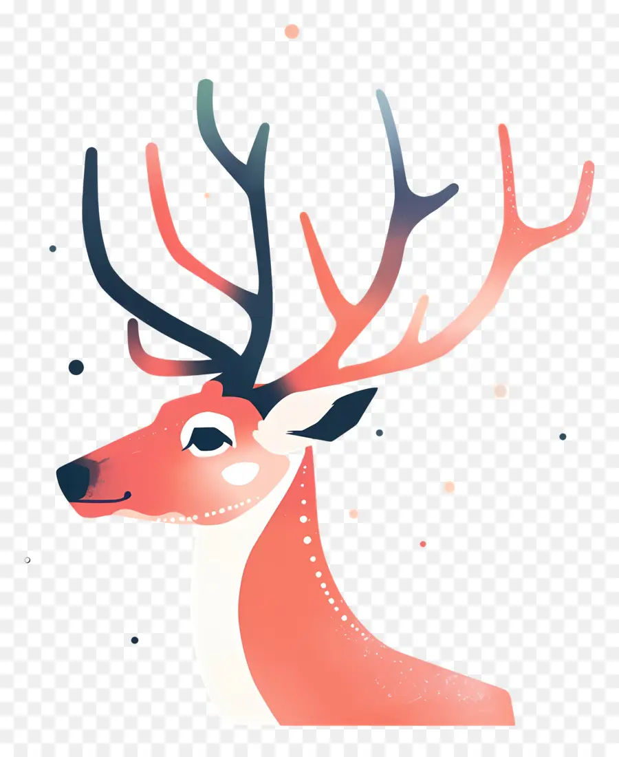 Reindeer，олень PNG