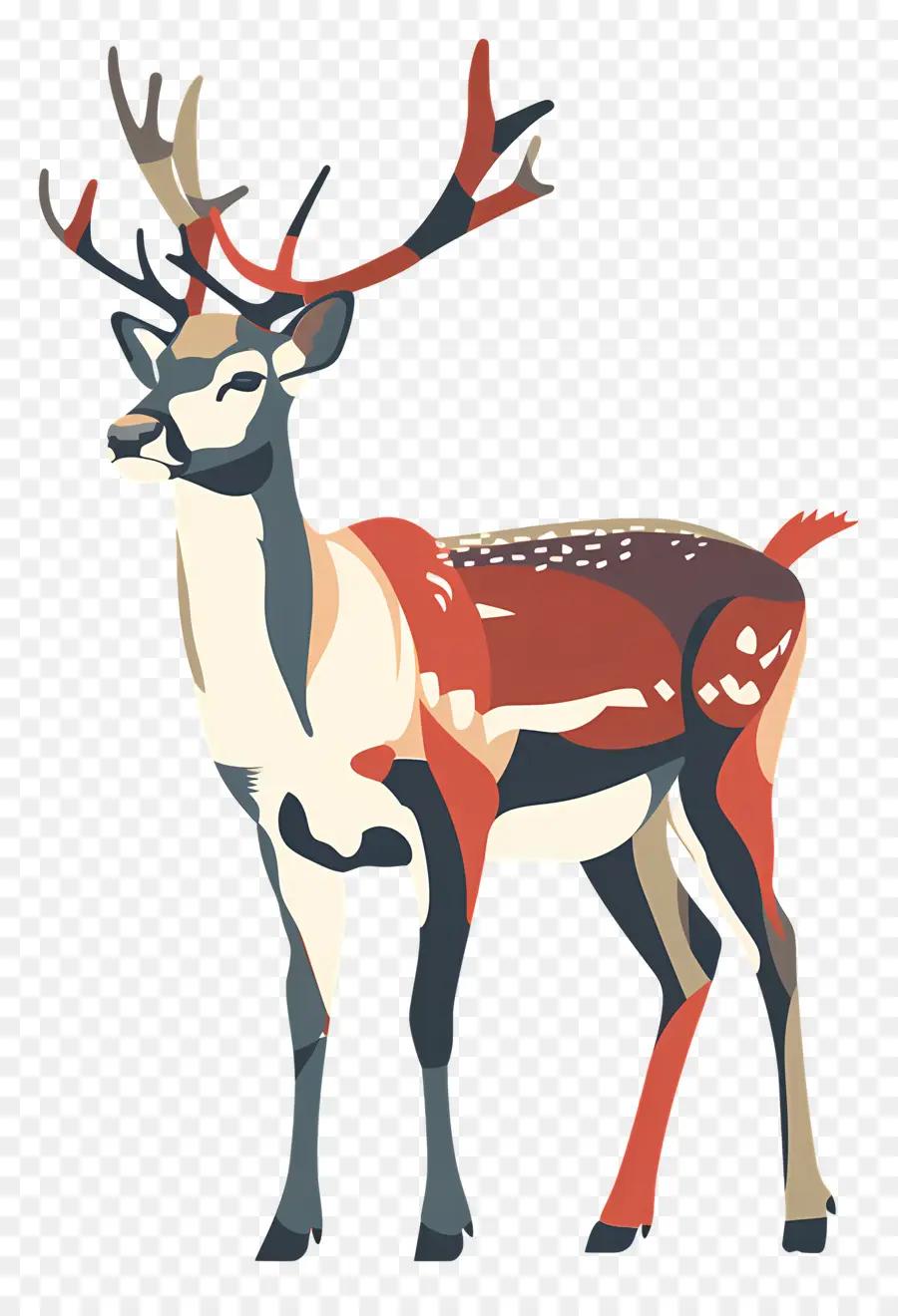 Reindeer，Красный олень PNG