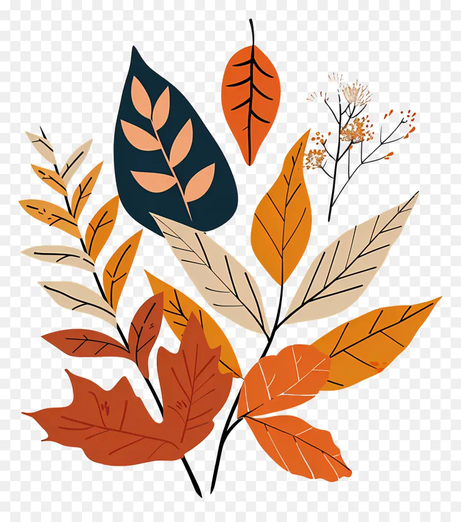осенние листья，листья PNG