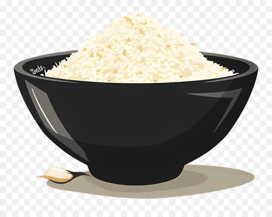 Порошок чеснока ，белый рис PNG