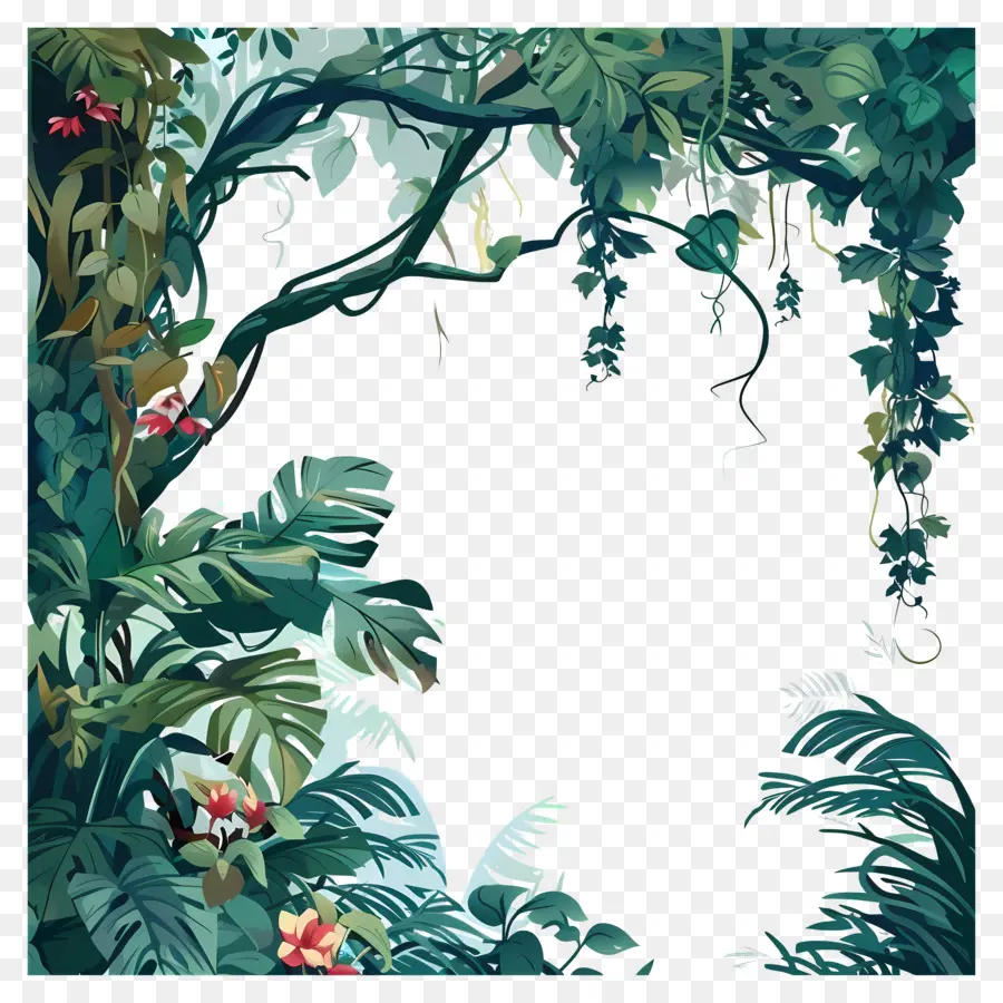 Vines Jungle，джунгли PNG