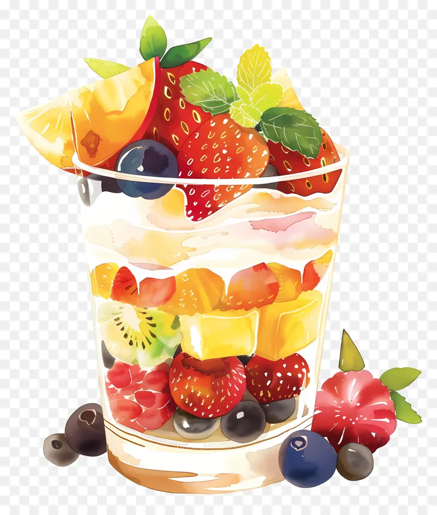 Идеальные фрукты，Fruit Cocktail PNG