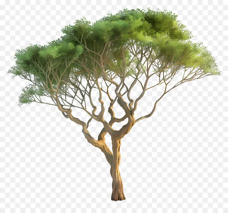 3d Acacia Tree，Дерево PNG