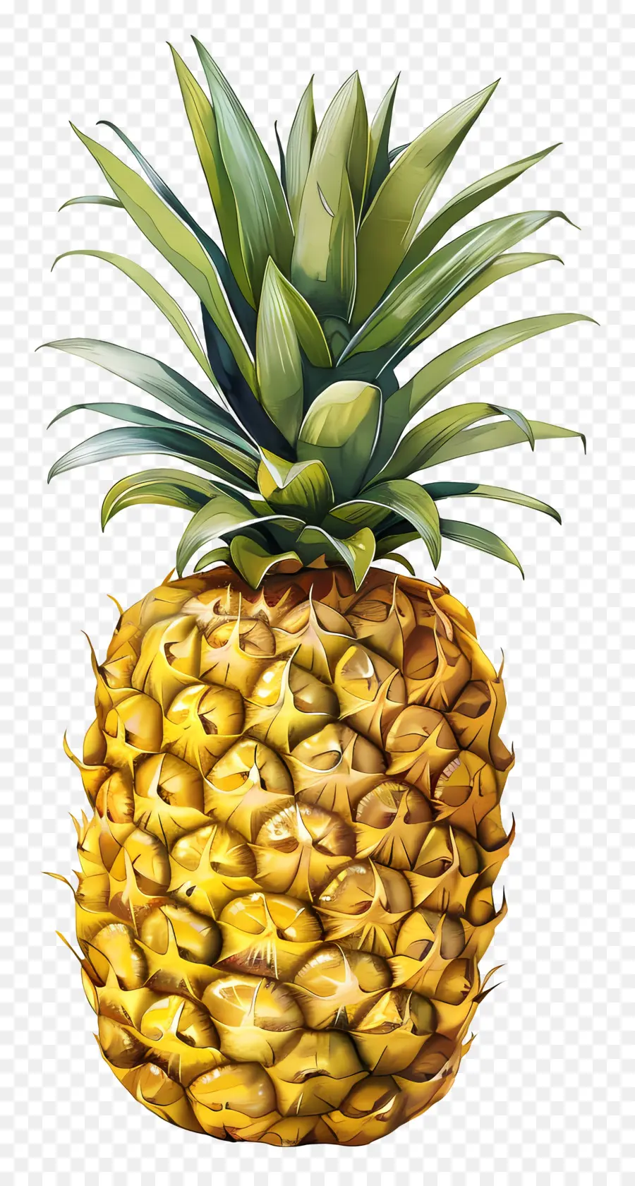 Pineapple，Ананасовая живопись PNG