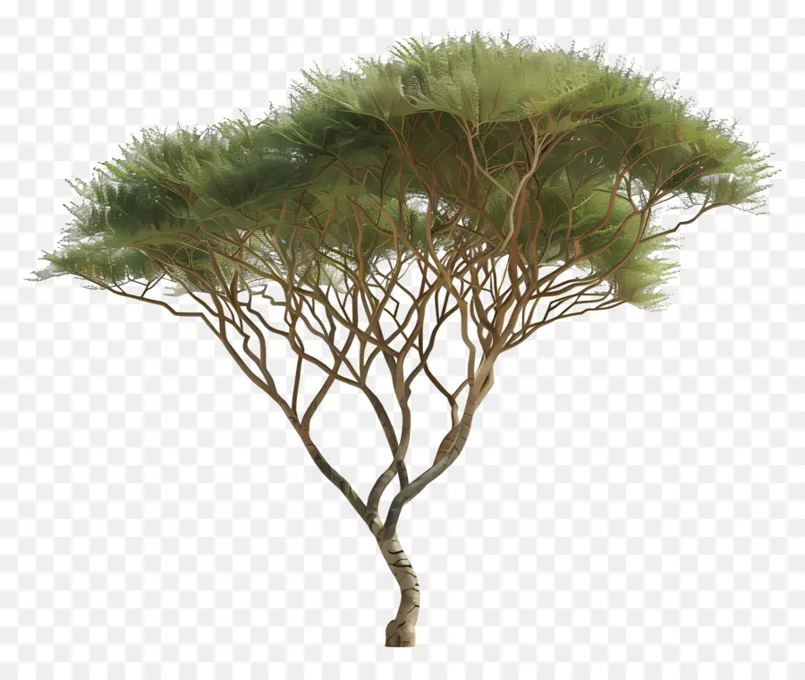 3d Acacia Tree，высокое дерево PNG