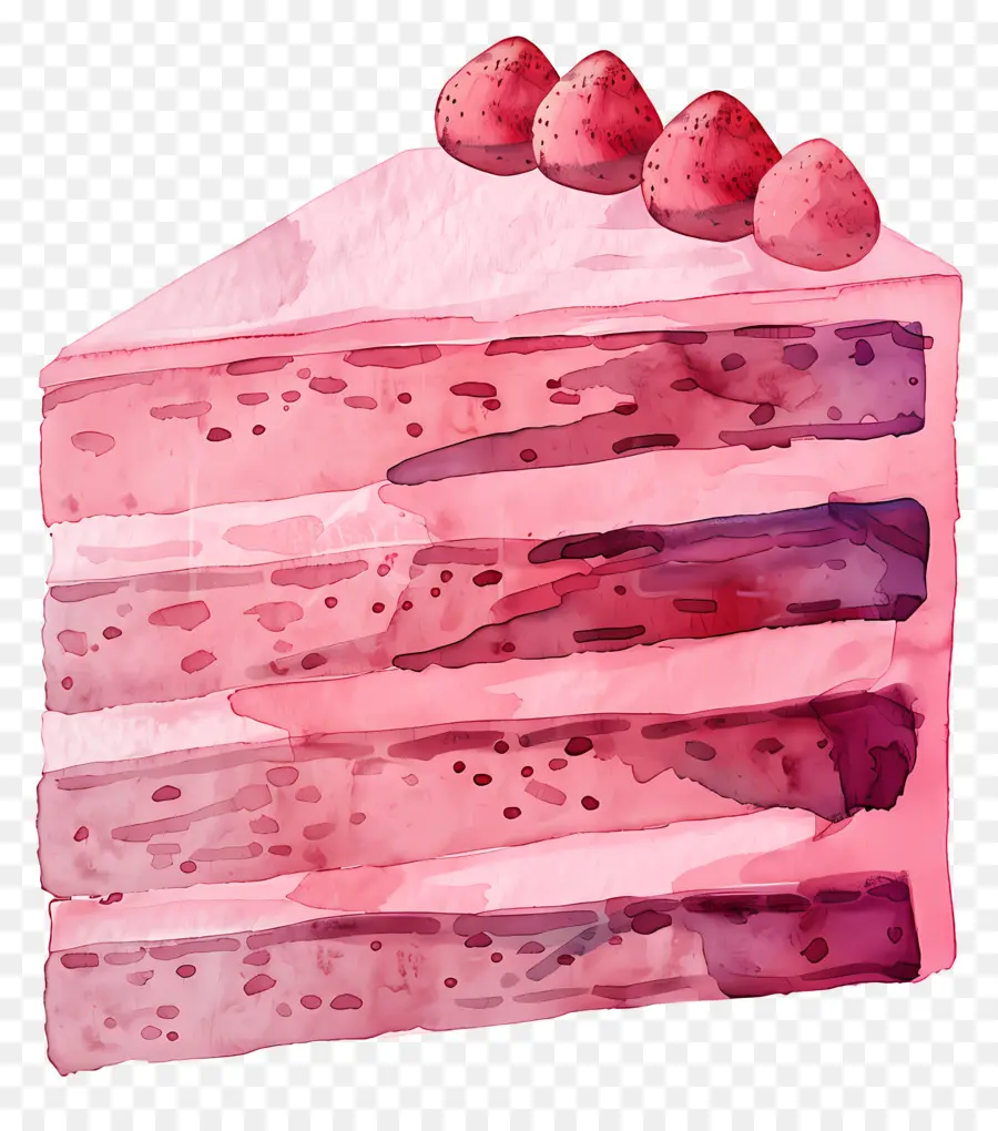 розовый торт，Strawberry Cake PNG