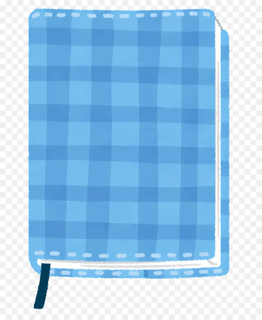 Винтажная книга，Blue Plaid Notebook PNG