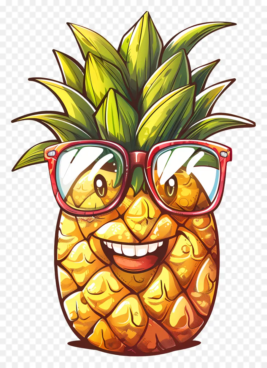 Pineapple，мультфильм ананас PNG