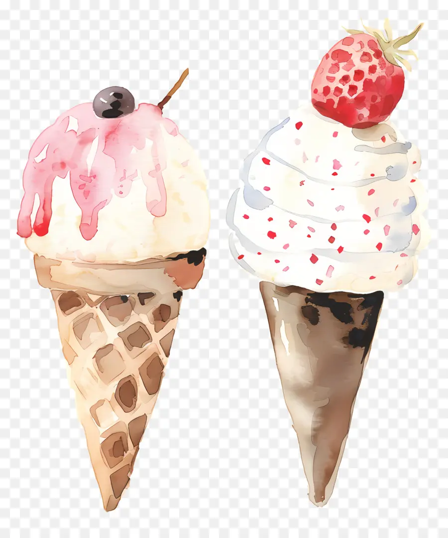 Gelato，Ice Cream Cones PNG