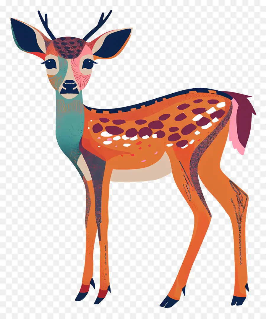 Cartoon Deer，олень PNG