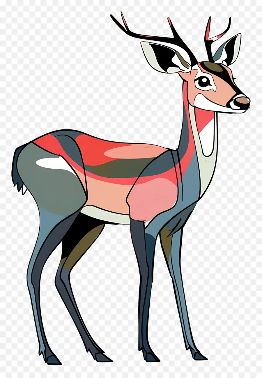 Cartoon Deer，олень PNG