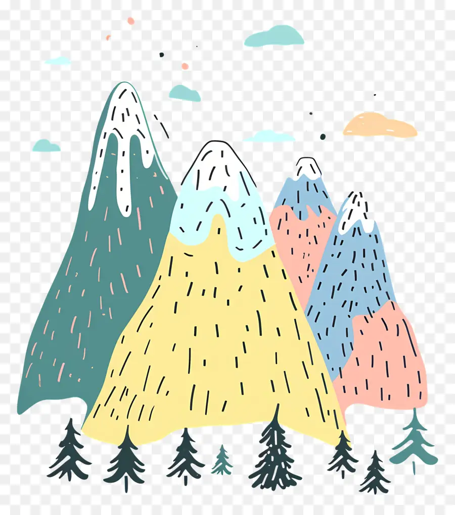 Маунтин，Mountains PNG