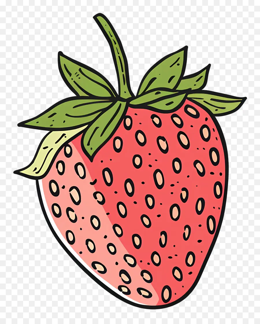 Doodle Strawberry，Клубничный PNG