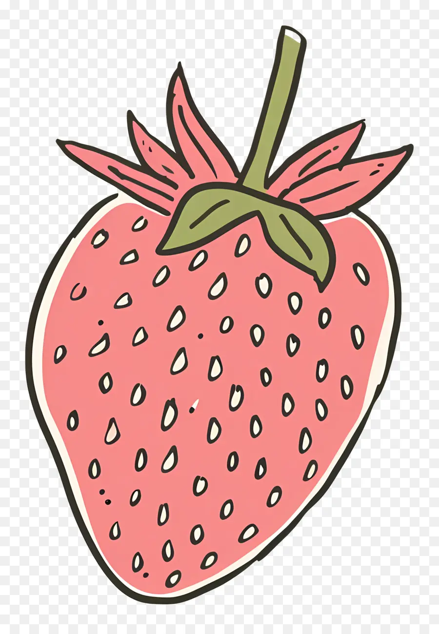 Doodle Strawberry，Клубничный PNG