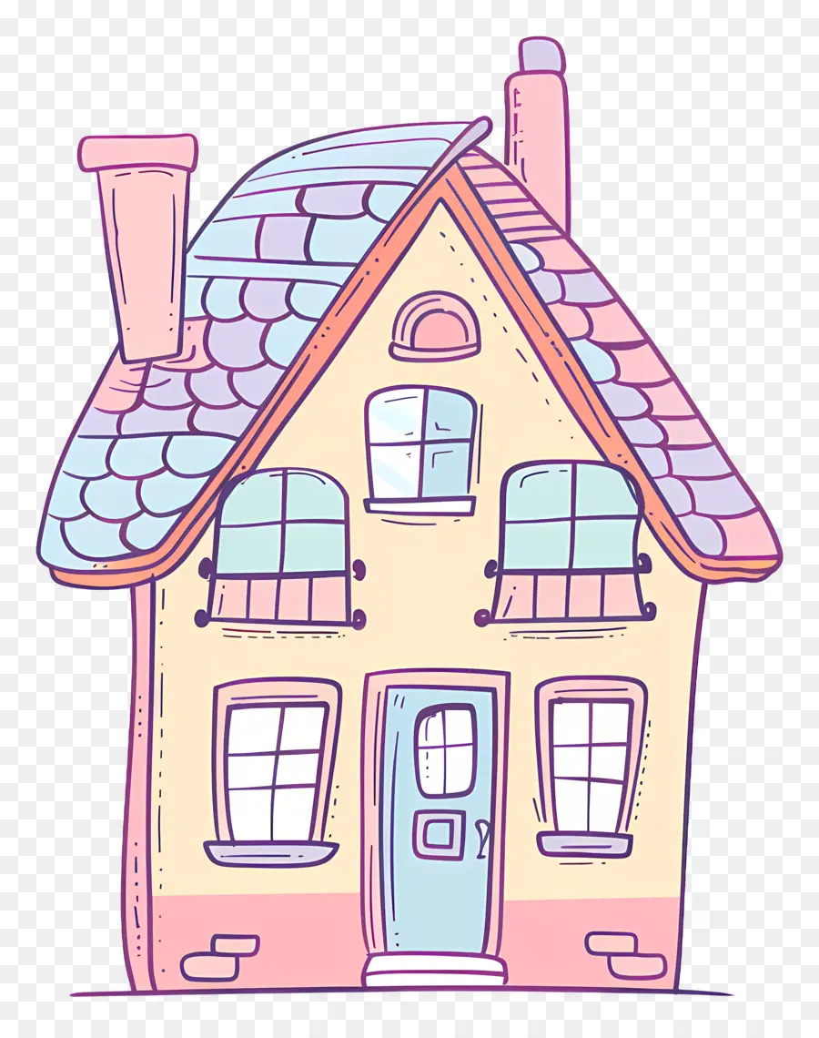 Doodle House，мультфильм дом PNG