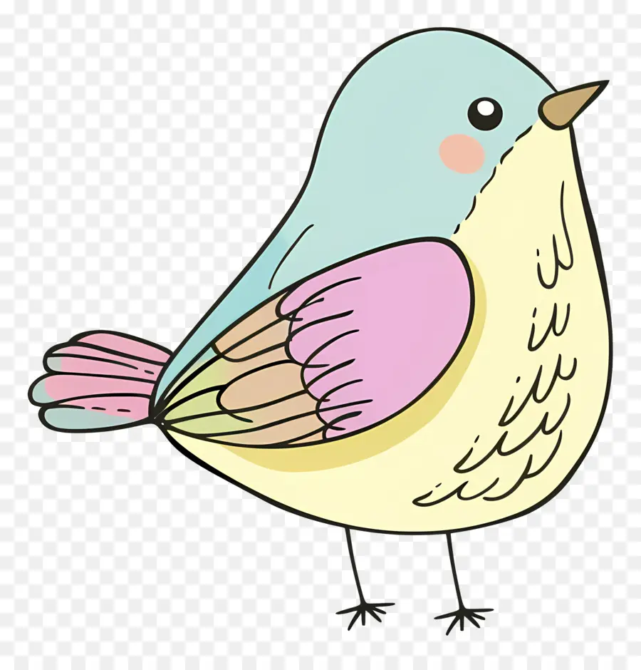 Doodle Bird，мультфильм птица PNG