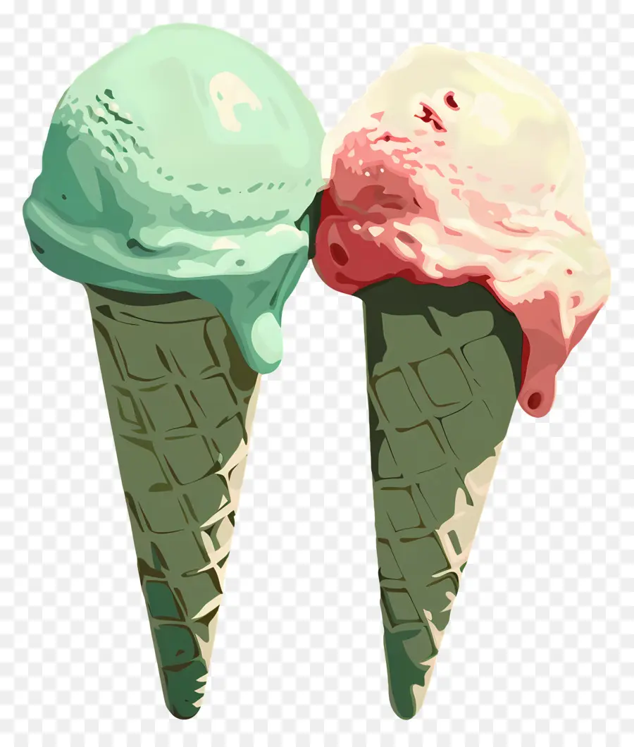 мороженое клипарт，Ice Cream Cones PNG