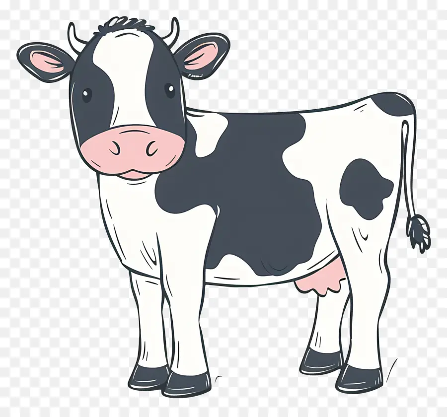 корова，Cartoon Cow PNG