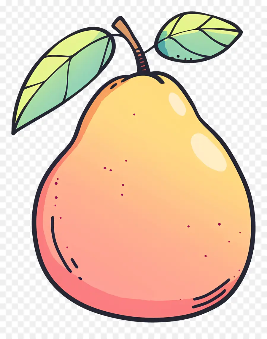 Doodle Mango，Груша PNG