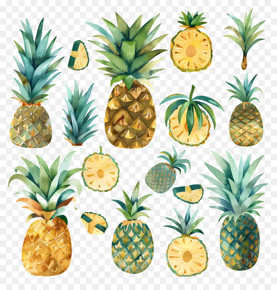 Pineapple，Спелые PNG