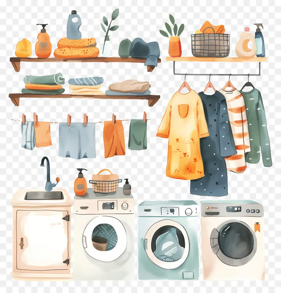 Прачечная，Laundry Room PNG