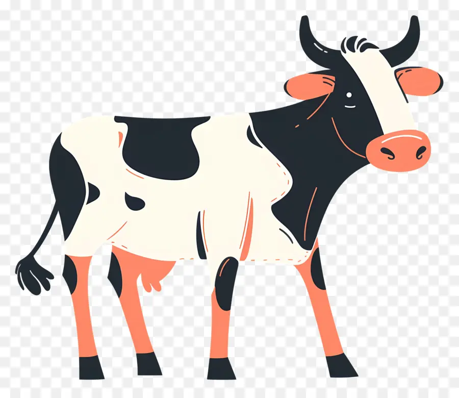 корова，Cartoon Cow PNG