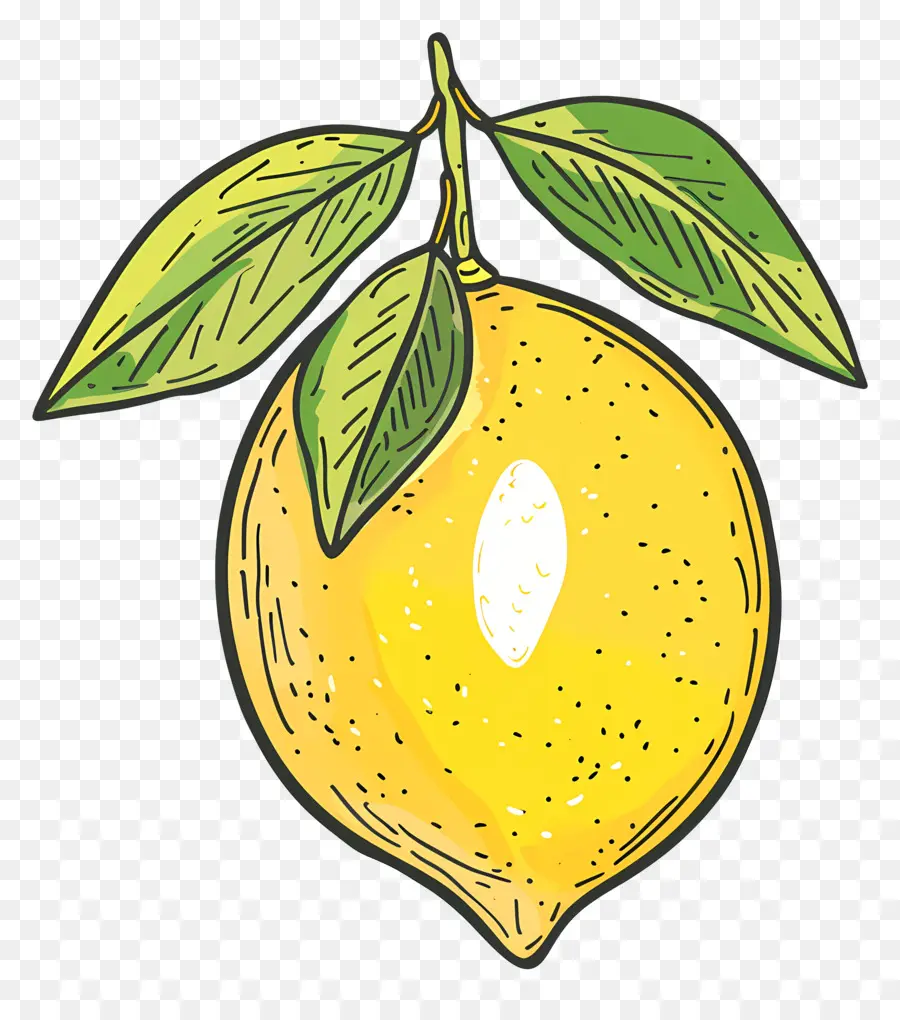 Doodle Lemon，Лимон PNG