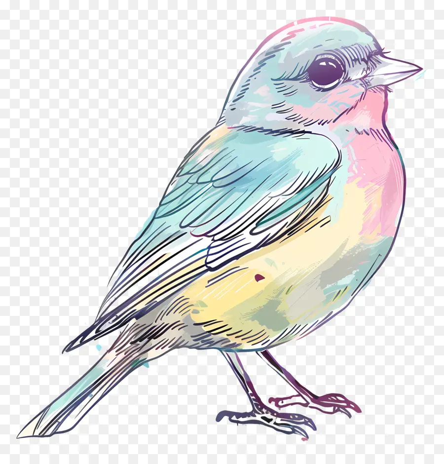 Doodle Bird，Птица PNG