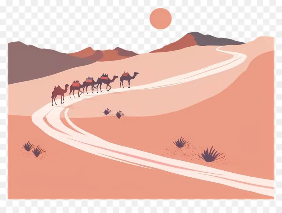 Sahara Desert，Верблюд PNG