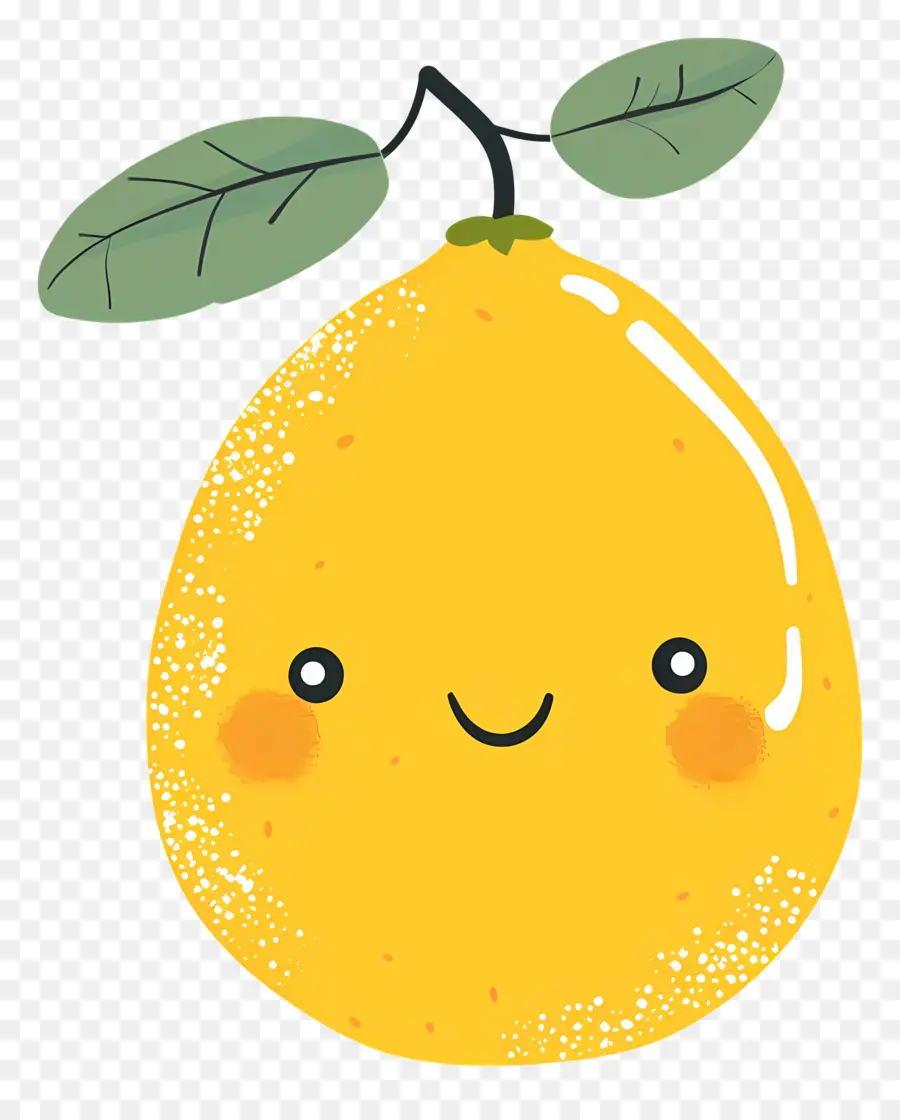 Doodle Lemon，Улыбающийся лимон PNG