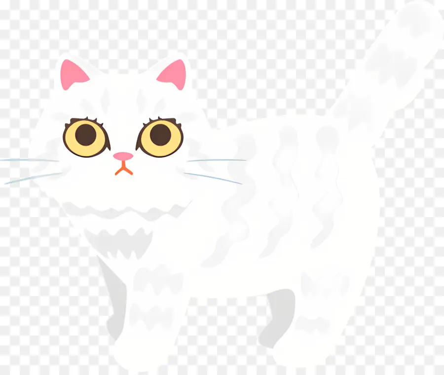 мультфильм кот，белый кот PNG